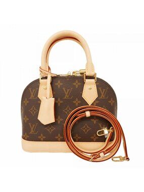 Louis Vuitton Handbag Monogram Alma BB Brown 2-Way Bag